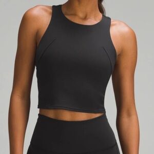 Lululemon Black Sleeveless Crop Top Size 10